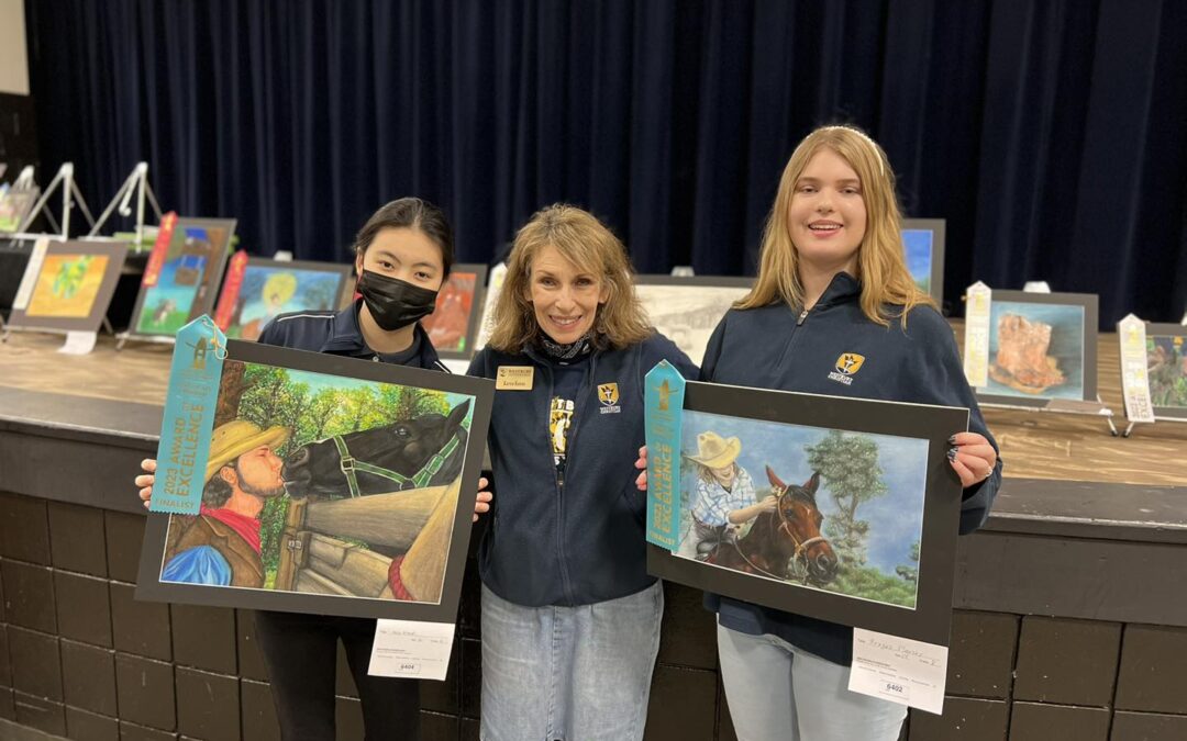 Middle school art students win finalist reward at the Houston Rodeo Livestock Competition 2023