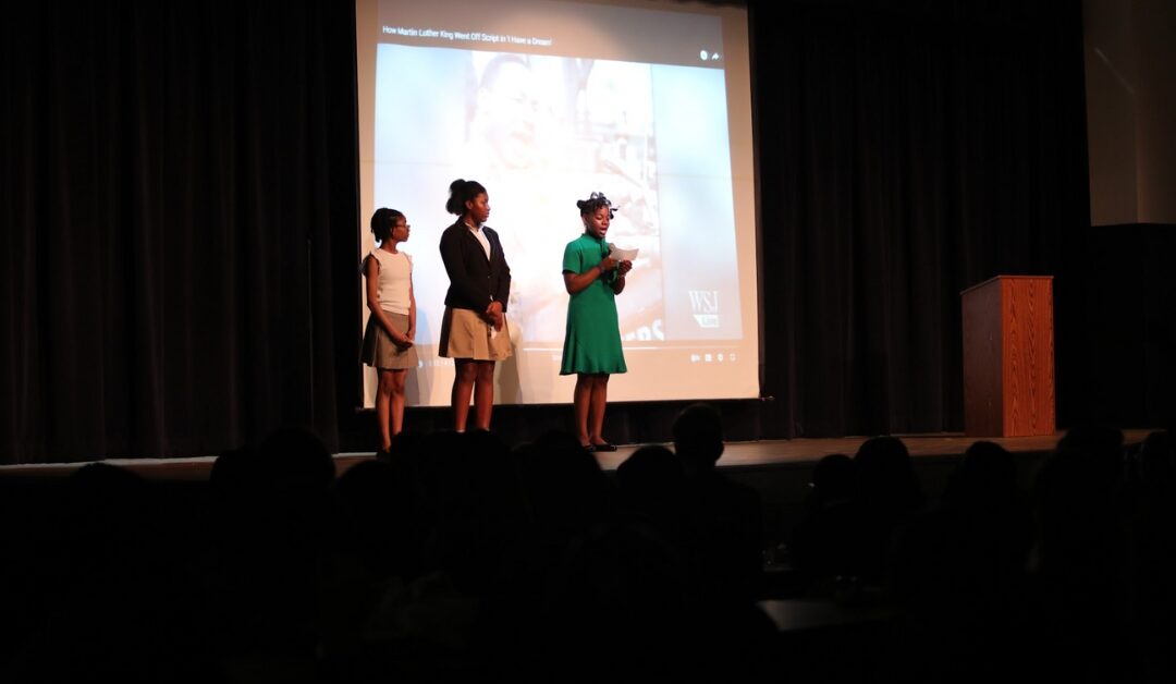 High school students put a performance celebrating MLK Day