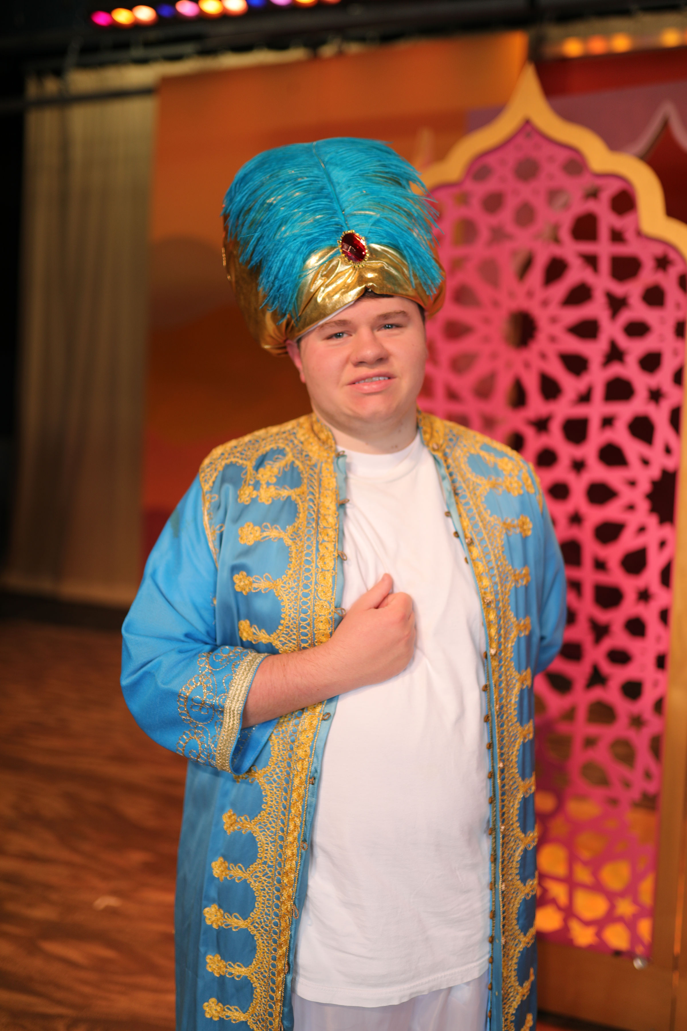 Nathan Marable as Sulton in Aladdin Jr for Westbury Christian School