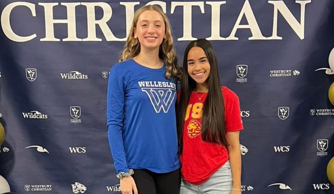 Two female athletes sign to play at the next level
