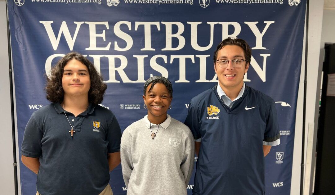 Three Westbury Christian students received national honors from College Board