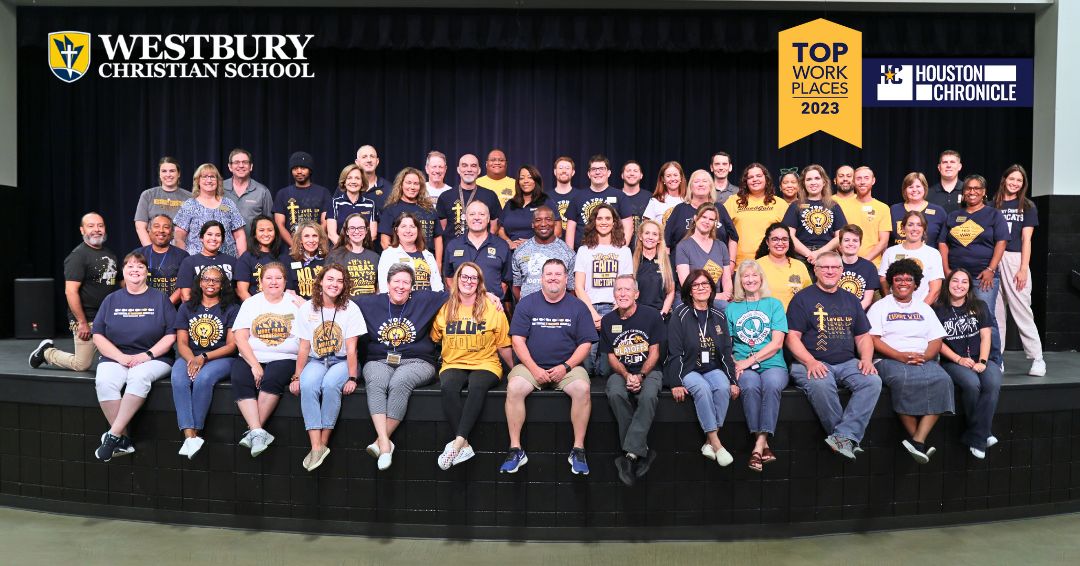 Houston Chronicle Names Westbury Christian School a Winner of the Houston Metro Area Top Workplaces 2023 Award