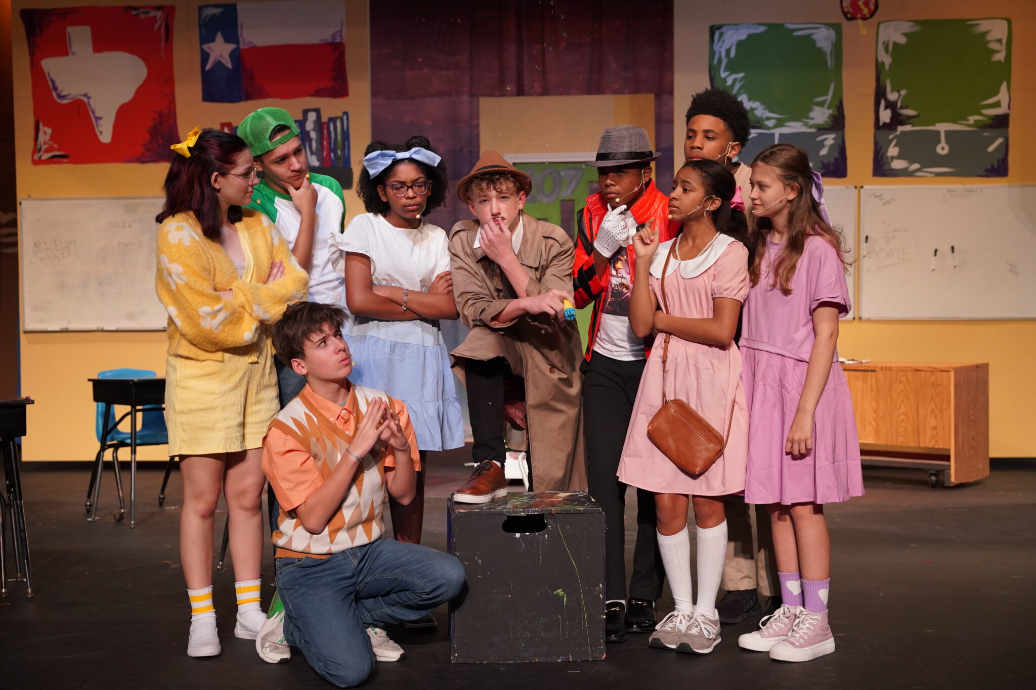Kids in a school play